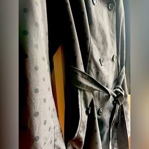 Relativity polka dot rain jacket